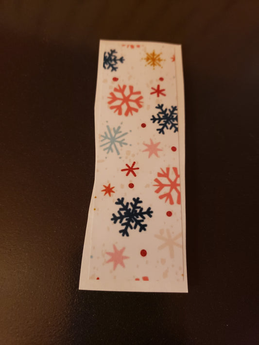 Snowflake Pen Wrap Vinyl Decal