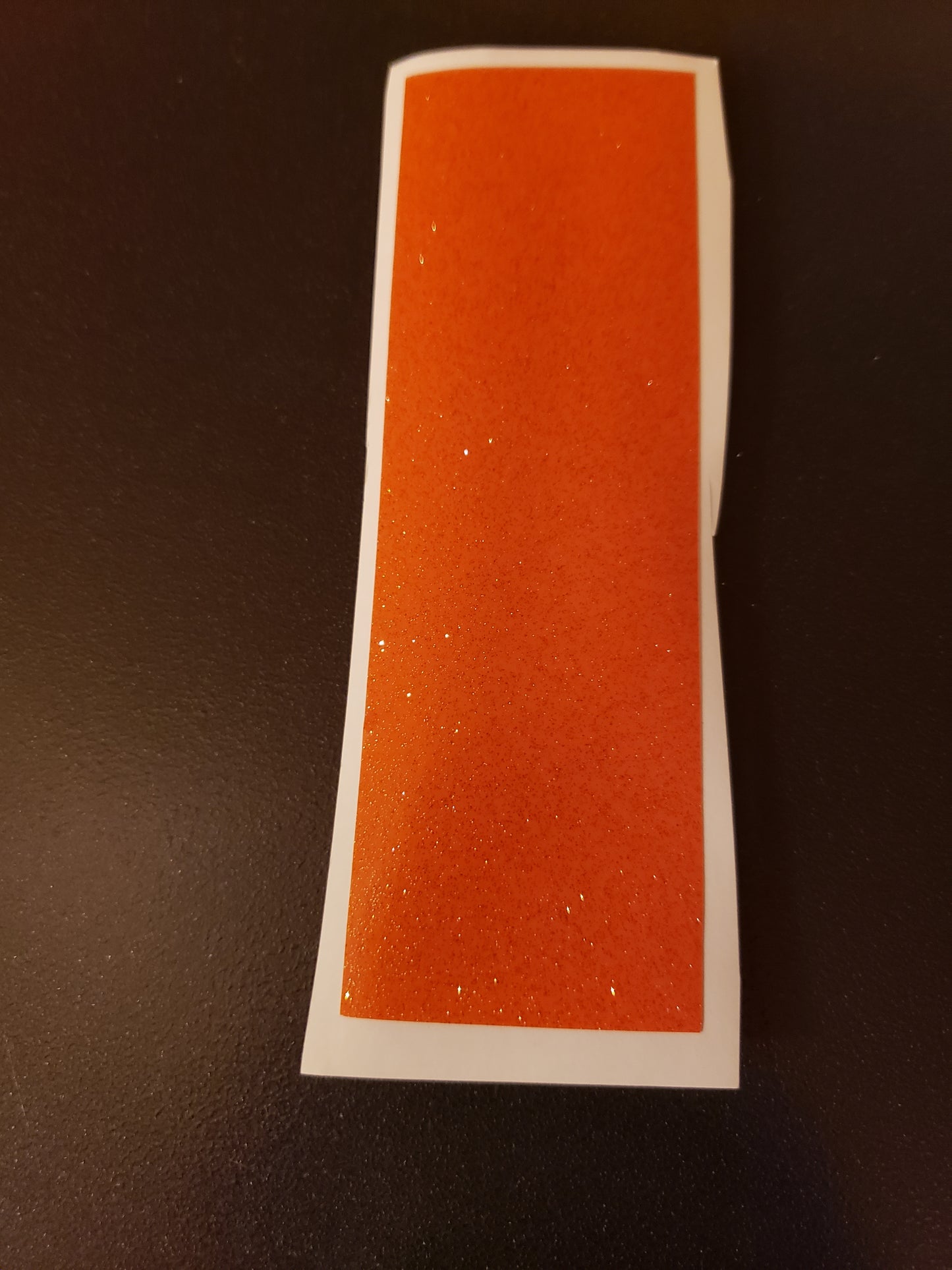 Orange Glitter Pen Wrap Vinyl Decal