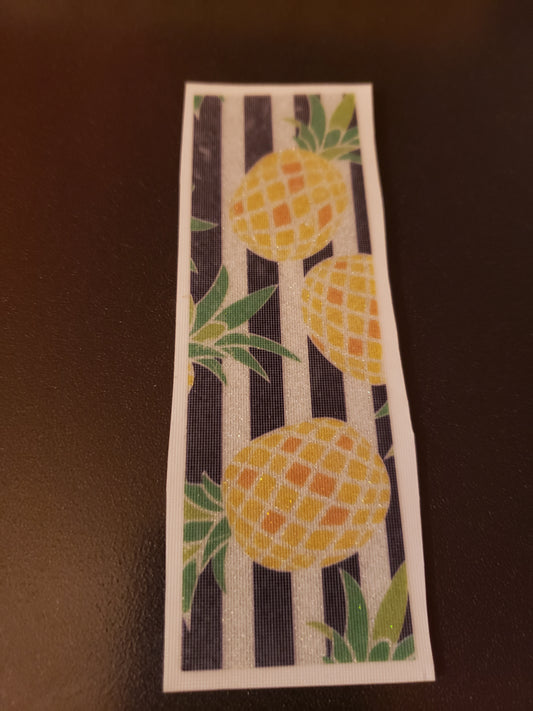 Glitter Pineapple Pen Wrap Vinyl Decal