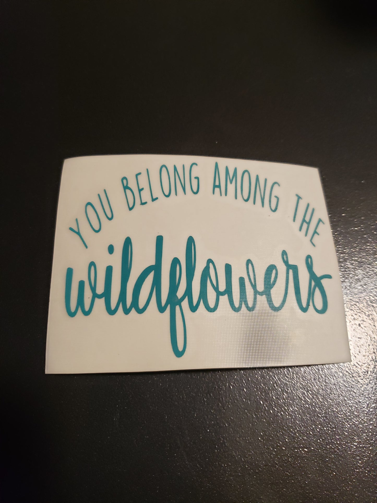 You Belong Among The Wildflowers Vinyl Decal