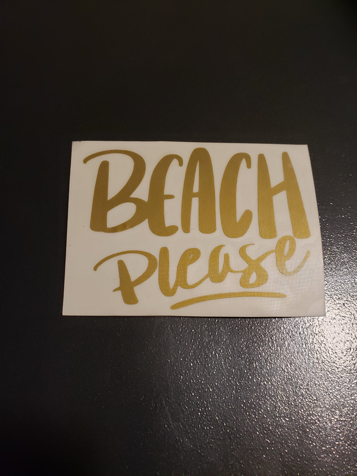 Beach Please Vinyl Decal