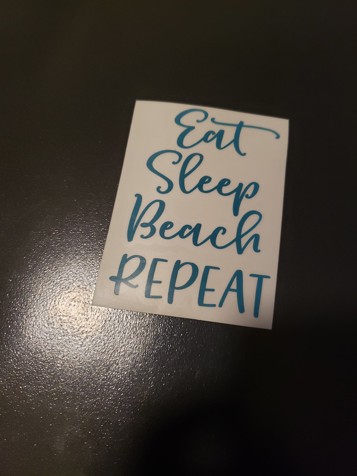 Eat Sleep Beach Repeat Vinyl Decal