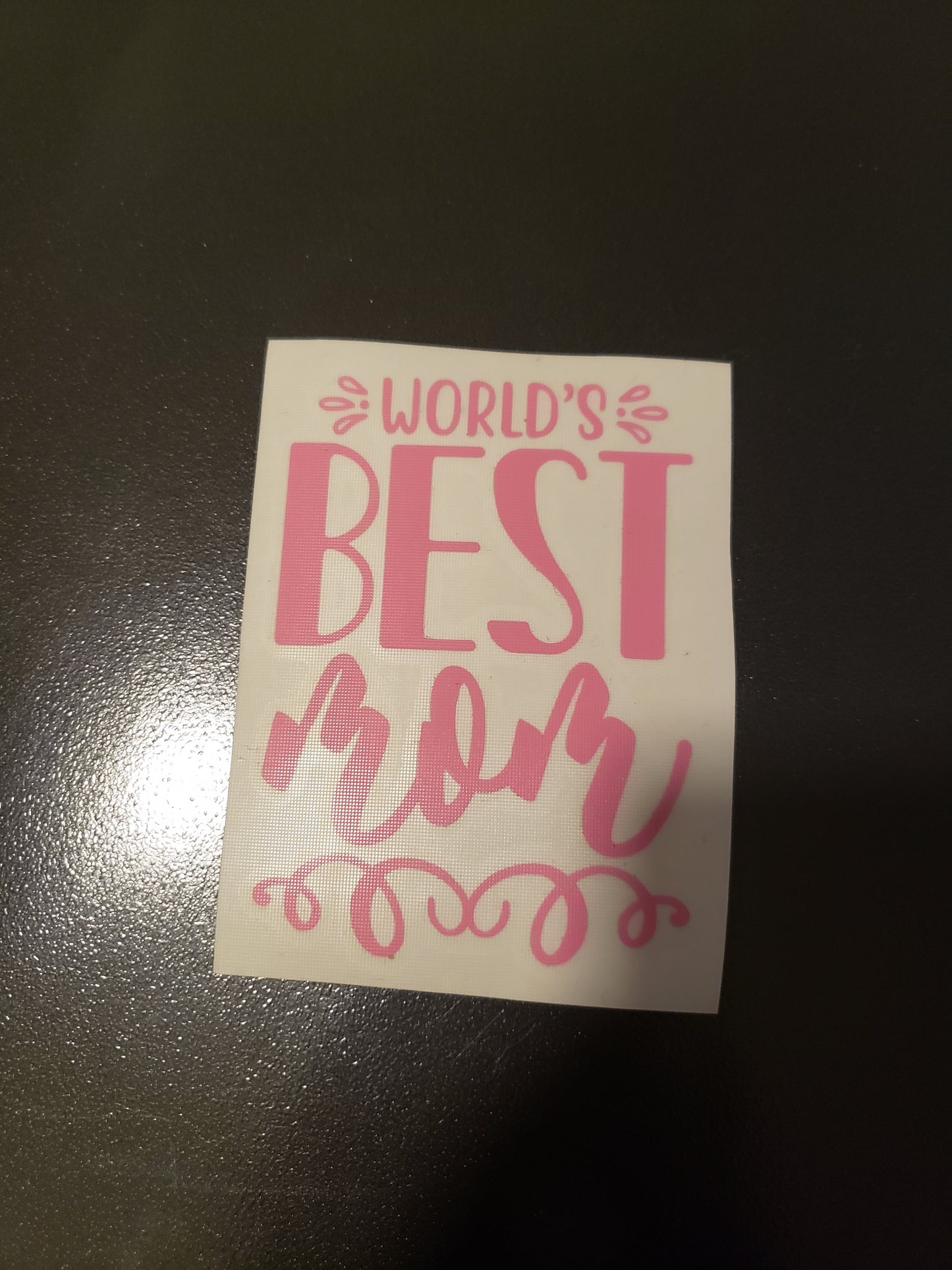 World's Best Mom Vinyl Decal